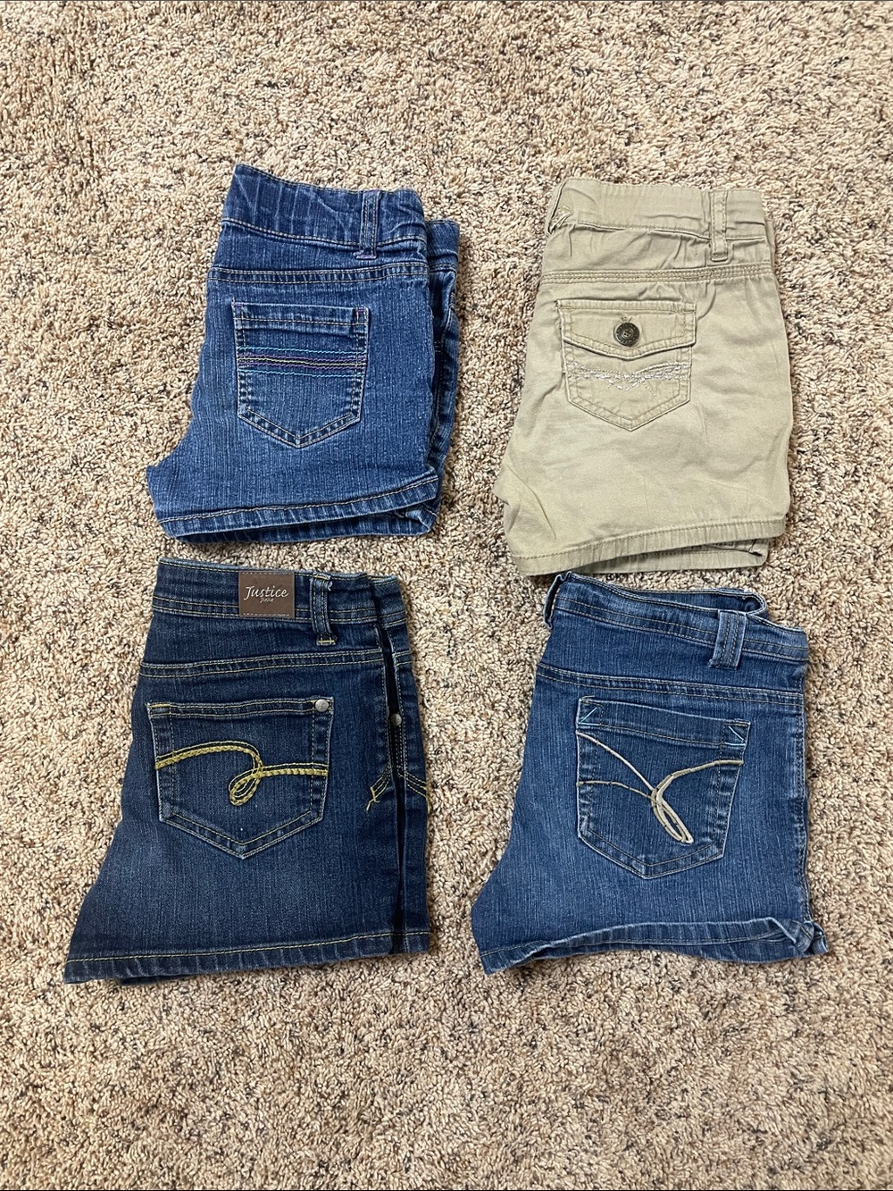 Girls size 10/12 Assorted Denim and Casual Shorts Collection